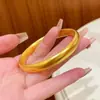 Tienda de Oro Mismo Estilo Pulsera Sutra del Corazón Loto Oro Arena Imitación Oro Puro Sólido Oro Antiguo Oro de Herencia Pulsera de Moda Versátil