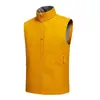 Colete com forro de fleece masculino outono e inverno ao ar livre leve repelente à água quente gola alta jaqueta colete vestuário de trabalho jaqueta sem mangas colete esportivo