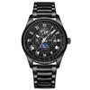 Reloj popular de comercio exterior transfronterizo para hombre, reloj luminoso resistente al agua con correa de cuarzo lunar, reloj de camarones para hombre