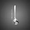 Cuchara Grande de Acero Inoxidable 304, Cuchara para Sopa de Estilo Coreano Resistente a Altas Temperaturas, Cuchara Ranurada, Anti-Escaldaduras, Comedor Doméstico, Color Dorado, Cuchara Gruesa para Olla Caliente
