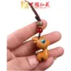 Yiming Xianyuan Accesorios de Palisandro Llavero Pintado con Ciervo Sándalo Negro Colgante para Coche de Ciervo Colgante de Madera DIY Joyería