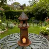 Porta-Velas Farol Enferrujado de Novo Produto Transfronteiriço Porta-Velas Criativo Arte em Ferro Artesanato Decorativo