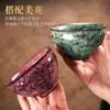 Taza de té de cerámica de cinco elementos torneada en horno, taza grande de maestro para té kung fu, taza individual de cerámica para uso doméstico en caja de regalo