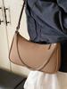 Bolso de hombro informal de color sólido para mujer, estilo coreano, elegante, sencillo, con cadena, combinable con todo, venta al por mayor transfronteriza