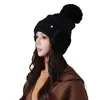 Sombrero con Orejeras Meetsunny Dos en Uno para Mujer Invierno Espeso Felpa Tejido Sombrero de Viaje para Coche Cortavientos Protección para los Oídos