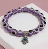 Bestseller Transfronterizo de AliExpress Pulsera Clásica de la Mano de Fátima Ojo Azul Turco Malvado Pulsera Hecha a Mano Venta al por Mayor