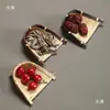 Mini cesta tejida de bambú, cesta de frutas tejida artesanalmente creativa, cesta de almacenamiento para el hogar, pala para verduras, cesta para lavar arroz