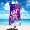 Comercio exterior nuevos productos una generación de dibujos animados estilo stillson toalla de microfibra toalla de baño impresa toalla de playa absorbente
