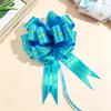 Embalagem de presente de Natal transfronteiriça nova flor de puxar grande 45 três fios dourados flor de puxar à mão bola tridimensional flor de plástico