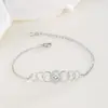 Pulsera de circón exquisita de moda con temperamento europeo y americano transfronterizo, regalo de cumpleaños de la suerte para mujer, disponible al por mayor