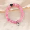 Amazon Pulsera de Piedra Natural Ojo de Tigre Ágata Caliente Tejida Acero Inoxidable Pulsera Magnética de Pareja Amor al por Mayor