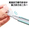 Deli 2031 Pequena Faca Utilitária para Cortar Papel, Estilete, Abridor de Caixas, Faca de Papel de Parede, Faca de Artesanato, Pequeno Abridor de Pacotes