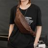 Al por mayor Nueva Bolso de Cintura de Moda para Hombre Pu Bolso de Hombro y Pecho de Moda Retro Piel de Caballo Loca Bolsa Pequeña Multiusos para Ocio al Aire Libre