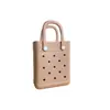 Nuevas Explosiones EVA Bolsa Portátil con Agujeros Impermeable Bolsa de Playa DIY Verano Creativa Linda Bolsa Cuadrada Pequeña Bolsa Nueva