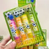 Novo Conjunto de Canetas Marca-Texto Flash Stamp com Suporte para Papelaria Estudantil, Journaling, Marcação e Rabiscos