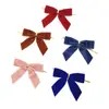 Cinta de Terciopelo Personalizada de 2.5cm con Lazo, Atmósfera Navideña, Decoración DIY para Árbol de Navidad, Accesorios Festivos de Recuerdo