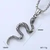 Europa y Estados Unidos nuevo Unicornio motocicleta serpiente elefante punk hip hop Calle acero de titanio marea hombres collar punto al por mayor