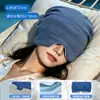 Touca para sono profundo em microgravidade, máscara de dormir, bloqueadora de luz, especializada para dormir, lã australiana, proteção para a cabeça, ar condicionado, à prova de vento, touca para cochilo para mulheres