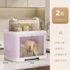 Estante para cuencos de encimera de cocina para el hogar, gabinete de cuencos, caja de almacenamiento de platos y utensilios, estante de almacenamiento, completamente cerrado, a prueba de polvo y escurridor de cuencos