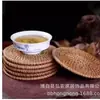 Porta-copos de rattan trançado à mão, jogo americano, tapete isolante trançado, palha de cabaça d'água trançada, tapete de rattan para atacado de fábrica