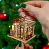 Nueva Librería Transfronteriza Librero Colgante Creativo Árbol de Navidad Decoración para Coche Colgante Plano Acrílico Colgante