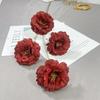 Flores artificiales 4 cabezas platycodon grandiflorum camelia ceremonia de boda salón de bodas fila de flores guía de camino arreglo floral pick decoración floral suave alta flor