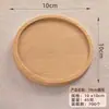 Porta-copos de Chá Base de Bambu Jogo Americano Vaso de Flores Transfronteiriço Redondo Retangular Vários Tamanhos Bandeja de Bambu DIY