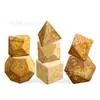 Juego de Mesa Dungeons and Dragons Dados Set de 7 Piezas Dados de Juego Multifacéticos Dnd Rpg Piedra Natural Piedra con Dibujo Dados