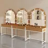 Mesa de maquiagem profissional com luzes para estúdios fotográficos, lojas de vestidos e casamentos, salões de beleza e estúdios de maquiagem
