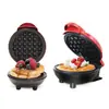 Máquina de Waffle em Formato de Coração Estilo Americano Torradeira Máquina de Sanduíche Redonda Máquina de Comida Leve Máquina de Café da Manhã Gadget de Café da Manhã em Formato de Coração
