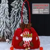Bolsa de regalo de decoración navideña, bolsa de manzana de Santa Claus transfronteriza, bolsa de dulces para niños, empaque de manzana para Nochebuena