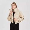 2024 invierno nuevo ropa de mujer transfronteriza europea y americana ocio urbano chaqueta acolchada de imitación cuero chaqueta abrigo w09 65110