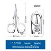 Tianhuada Travel Folding Scissors Portable Mini Fingernail Aço Inoxidável Telescópico Pequena Tesoura de Mão