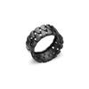 Diseño de nicho avanzado sentido escamas de pez hueco anillo de acero inoxidable Europa y Estados Unidos nuevo hombres y mujeres anillo de acero de titanio galvanizado