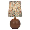 Lámpara de Mesa Táctil Plegada de Carga Lámpara de Mesita de Noche para Dormitorio Adorno Decorativo Simple Retro Vintage de Tela Luz Nocturna