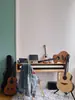 Mesa de piano Banco de trabajo escritura mesa de piano de madera maciza piano eléctrico Banco de trabajo mesa de estudio estudio de grabación mesa de teclado de afinación