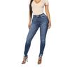 Jeans Originais de Exportação Justos Rasgados para Mulheres Cintura Alta Leggings Slim Stretch Calças Lápis