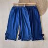 Novedad Primavera 2025 Ropa Interior para Mujer Pantalones de Pierna Recta Pantalones Cortos Japoneses Jeans con Bordes de Madera y Orejas de Madera Estilo Nicho Adelgazantes