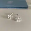 Brincos de Zircônia com Laço Design de Nicho Novos para Mulheres Leve Luxo Versátil Elegante Doce Nicho Brincos de Alta Qualidade