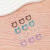 Marcadores de Ponto de Liga Leve Pintados Orelhas de Gato Coloridas Marcadores de Ponto Formato de Gato Desenho Animado Ferramentas de Tricô DIY Anéis de Ponto