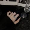 Corea del Sur Estilo Simple Moda Personalidad Anillo Hueco de Diamantes Completos Apilable para Mujer Combinación Total Sentido de Diseño de Alta Gama Venta al por Mayor en Vivo