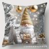 Suministro directo de fábrica funda de almohada con patrón navideño decoración navideña personalizada explosión transfronteriza cómoda transpirable almohada para sala de estar