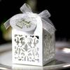 Caixa de doces de casamento em estoque caixa de festa de feriado vazada etiqueta caixa de doces de chocolate embalagem caixa de papelão atacado direto