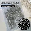 Paquete de 1440 Accesorios para Uñas Zirconia Mini Biselada Blanco Transparente Forma Irregular Diamantes Apilados Diamantes Brillantes para Uñas con Base Plana