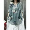2026 Nueva Camisa Babydoll con Cuello en V Talla Grande para Mujeres Talla Grande Camiseta de Manga Corta