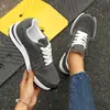 Zapatos Deportivos de Talla Grande de Comercio Exterior para Mujer Verano 2025 Nuevos Planos de Punta Redonda con Cordones Delanteros Zapatos Casuales de Mezclilla para Mujer