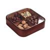 Caixa de Frutas Secas de Madeira Camada Única e Dupla Prato de Lanche Doce Lanche Prato de Lanche Sala de Estar Hospitalidade Prato de Lanche de Frutas Prato de Doces Prato de Nozes