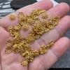 Acessórios para Joias DIY Atacado Ouro 18K Banhado Feito à Mão Pulseira de Contas de Cristal Acessórios Tampas de Flor Peças de Flor Acessórios de Tampas de Flor