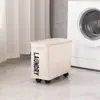 Cesta de Armazenamento de Roupas Dobrável Grande Capacidade Patins Roupas Sujas Pano Oxford Azul Cesta de Roupas Sujas Doméstica Caixa de Armazenamento Durável
