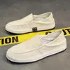 Zapatos de Lona para Hombre Verano Casual Zapatos de Lino Old Beijing para Hombre Slip-On Pescador Zapatos de Moda 2026 Modelo Nuevo